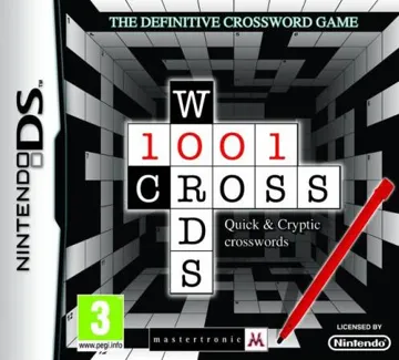 1001 Crosswords (Europe) box cover front